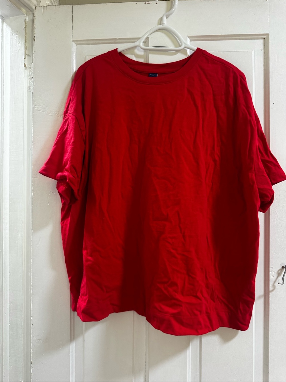 Old Navy Red Short-Sleeve Crew T-Shirt